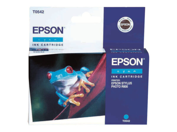 EPSON T0542 cartouche d encre cyan capacité standard 13ml 400 pages 1-pack blister sans alarme