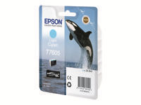 EPSON T7605 cartouche dencre cyan haute capacité clair 25,9ml 2390 pages pack de 1
