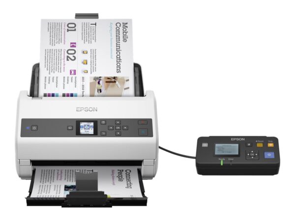 EPSON WorkForce DS-870 Document scanner Contact Image Sensor CIS Duplex A4 600x600dpi 65ppm ADF 100sheets 7000scans/d USB 3.0