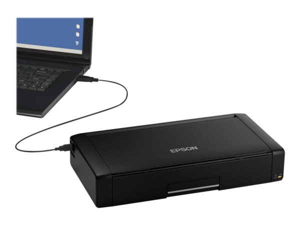 EPSON WorkForce WF-110W Printer colour ink-jet A4 5760x1440dpi 7ppm mono/4ppm colour capacity 20 sheets USB 2.0 Wi-Fi