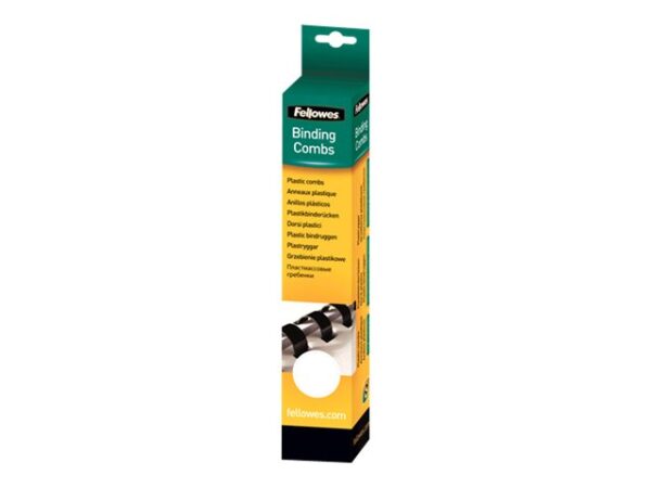 FELLOWES anneaux plastiques 10mm blanc x 25pk