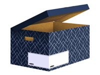 FELLOWES BB Flip Top Container Blue