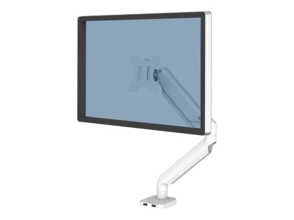 FELLOWES Bras Porte-Ecran Simple Blanc Platinum Series