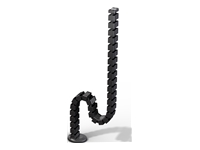 FELLOWES Cable tube 130cm with weighted base plate Black
