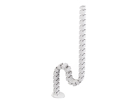 FELLOWES Cable tube 130cm with weighted base plate White