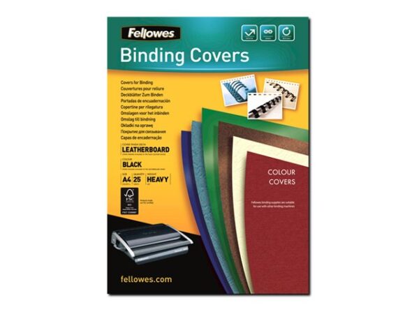 FELLOWES DELTA COUVERTURES A4 NOIR X 25