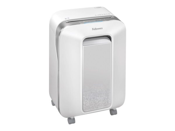 FELLOWES DESTRUCTEUR MICROSHRED LX201 BLANC COUPE MICROPARTICULES 230V EU