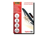 FELLOWES LAMIN POUCH 54X86MM 125MIC RTL 50PK
