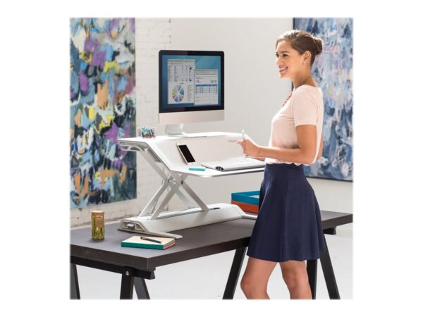 FELLOWES plate-forme assis-debout lotus – blanc