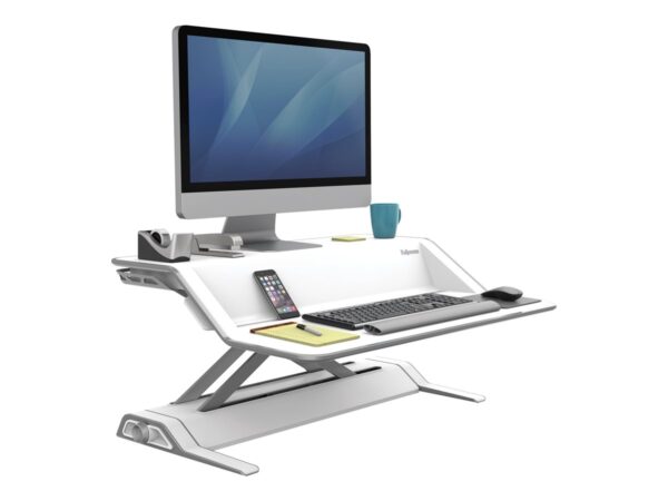 FELLOWES plate-forme assis-debout lotus – blanc