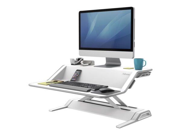 FELLOWES plate-forme assis-debout lotus – blanc