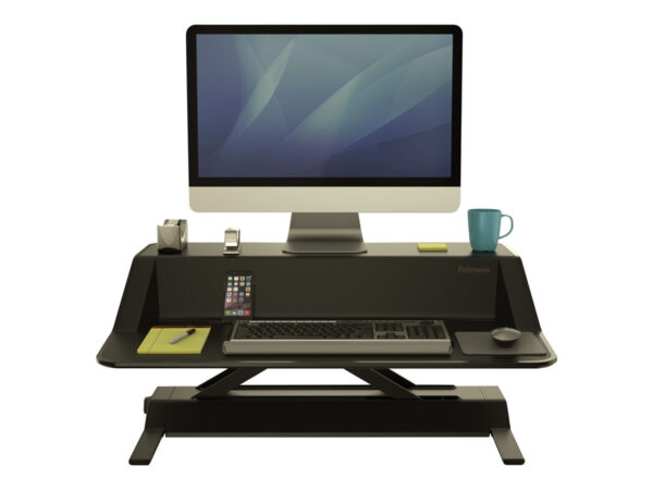 FELLOWES Plate-Forme Assis-Debout Lotus-Noir