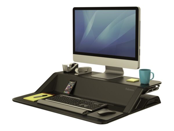FELLOWES Plate-Forme Assis-Debout Lotus-Noir