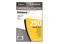 FELLOWES POCHETTES A PLASTIFIER 80MIC A4 250
