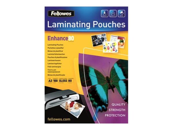 FELLOWES Pochettes ImageLast A3 80 microns – Pack de 100
