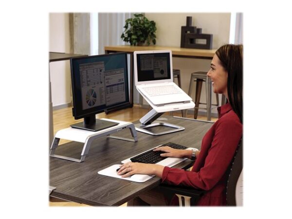 FELLOWES SUPPORT MONITEUR HANA 230V EU/UK – BLANC