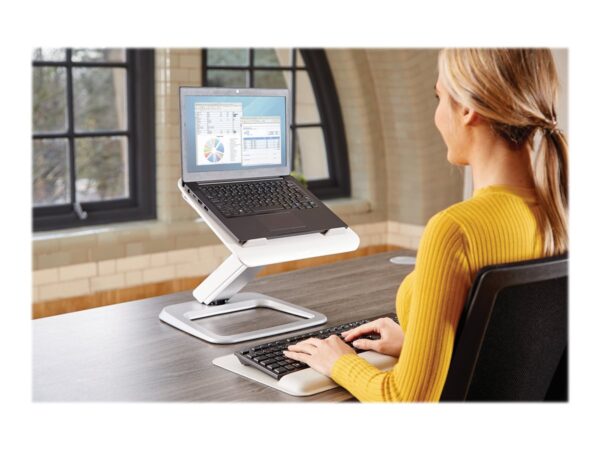 FELLOWES SUPPORT ORDINATEUR PORTABLE HANA 230V EU/UK – BLANC