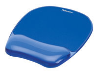 FELLOWES Tapis de souris – Repose-poignet Gel Crystal™ Bleu