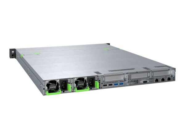 FUJITSU PRIMERGY RX1330 M5 Intel Xeon E-2336 6C/12T 2.90GHz 1x16Go 4×2.5p 2x1Go TPM 2.0 1xRPS 500W Titanium 1YW Short Depth