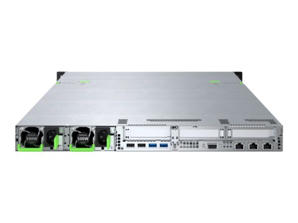 FUJITSU PRIMERGY RX1330 M5 Intel Xeon E-2336 6C/12T 2.90GHz 1x16Go 4×2.5p 2x1Go TPM 2.0 1xRPS 500W Titanium 1YW Short Depth