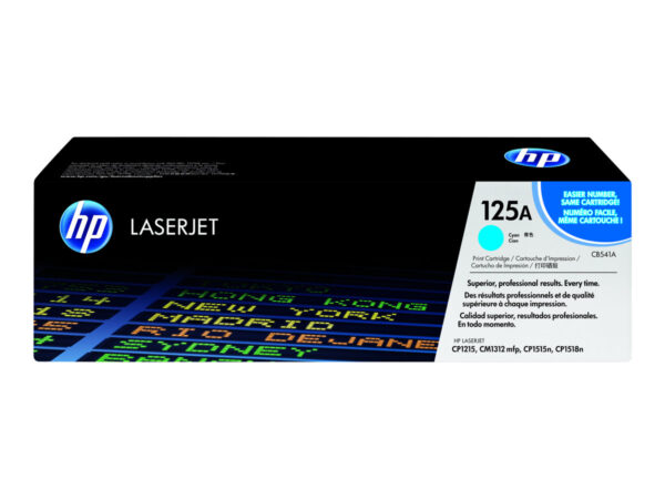 HP 125A original Colour LaserJet Toner cartridge CB541A cyan standard capacity 1.400 pages 1-pack