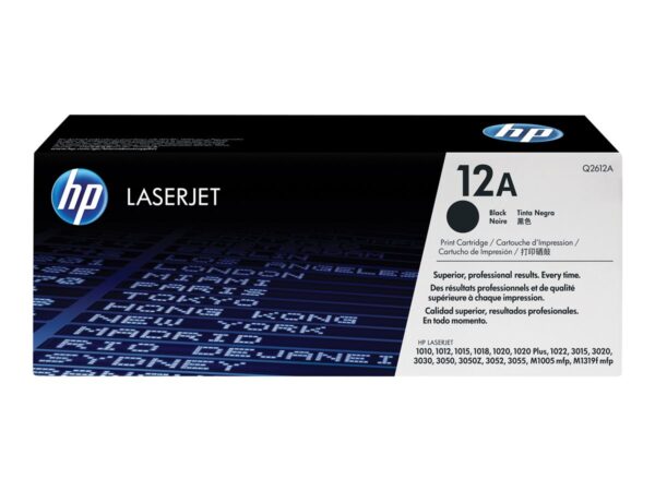 HP 12A original LaserJet original Toner cartridge Q2612A black standard capacity 2.000 pages 1-pack