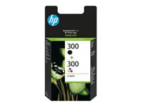 HP 300 original Ink cartridge CN673EE 301 black and tri-colour standard capacity 2 x 4ml bk: 200p cl: 165p 2-pack Blister multi tag