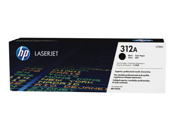 HP 312A original Toner cartridge CF380A black standard capacity 2.400 pages 1-pack