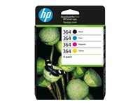 HP 364 original CMYK Ink cartridge N9J73AE 301 combo 4-Pack