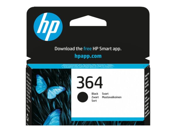HP 364 original Ink cartridge CB316EE 301 black standard capacity 6ml 250 pages 1-pack Blister multi tag