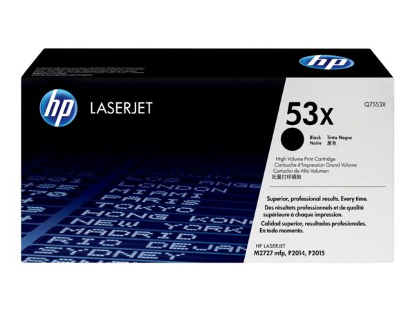 HP 53X original LaserJet Toner cartridge Q7553X black standard capacity 7.000 pages 1-pack