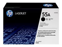 HP 55A original LaserJet Toner cartridge CE255A black standard capacity 6.000 pages 1-pack