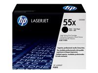 HP 55X original LaserJet Toner cartridge CE255X black standard capacity 12.500 pages 1-pack