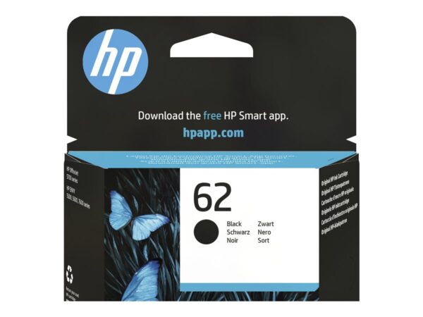 HP 62 original Black Ink cartridge C2P04AE 301 Blister