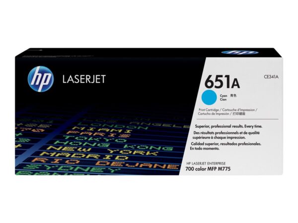 HP 651A original Toner cartridge CE341A cyan standard capacity 16.000 pages 1-pack