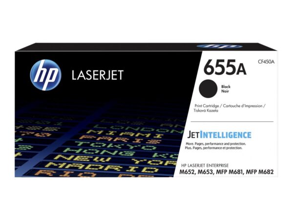 HP 655A original LaserJet Toner cartridge CF450A Black