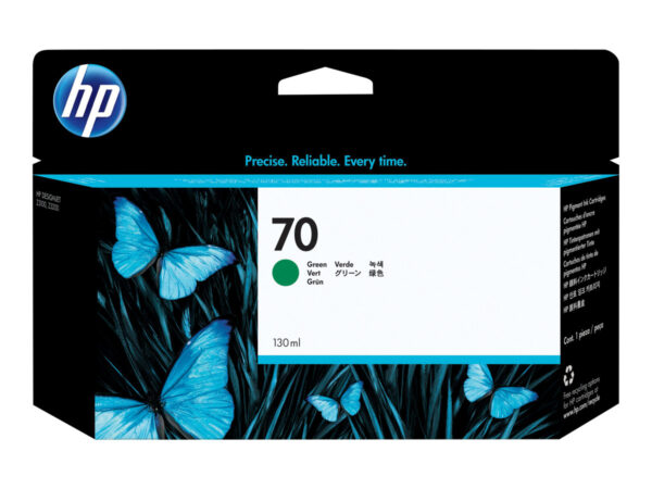HP 70 original Ink cartridge C9457A green standard capacity 130ml 1-pack with Vivera Ink cartridge