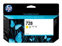 HP 728 original 130-ml Yellow Ink cartridge F9J65A