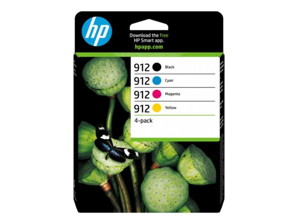 HP 912 CMYK Original Ink Cartridge 4-Pack