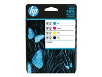 HP 912 CMYK Original Ink Cartridge 4-Pack