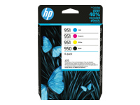 HP 950 Black 951 CMY Original Ink Cartridge 4-Pack