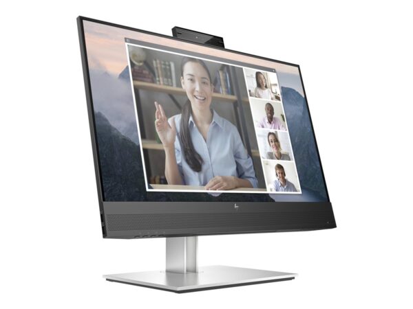 HP Écran de conférence E24mv G4 FHD avec webcam IR 5Mpx 23.8p FHD 1920×1080 HDMI VGA USB hub DisplayPort 3/3/0