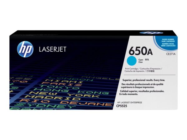 HP original Colour LaserJet CE271A Toner cartridge cyan standard capacity 15.000 pages 1-pack