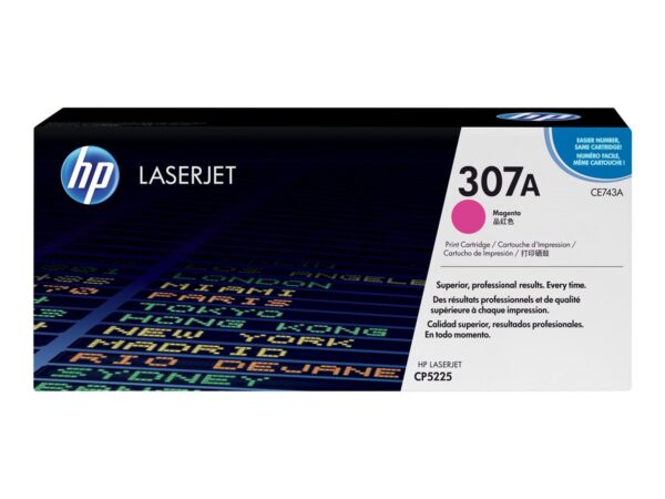 HP original Colour LaserJet CE743A Toner cartridge magenta standard capacity 7.300 pages 1-pack
