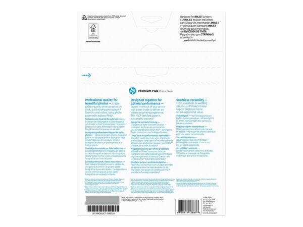 HP original CR672A Premium Plus Glossy Photo Paper CR672A white 300g/m2 A4 20 sheets 1-pack