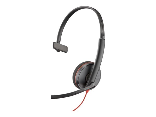 HP Poly Blackwire 3210 Monaural USB-C Headset +USB-C/A Adapter Bulk SmartBuy