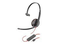 HP Poly Blackwire 3210 Monaural USB-C Headset +USB-C/A Adapter Bulk SmartBuy