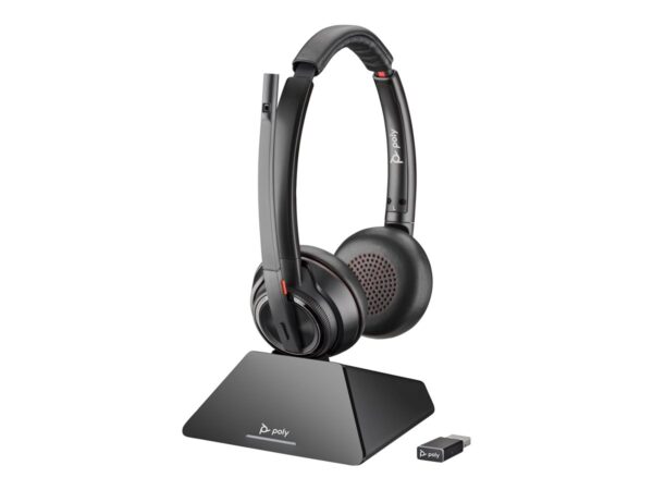 HP Poly Savi 8220 UC Microsoft Teams Certified DECT 1880-1900 MHz USB-A Headset-EURO