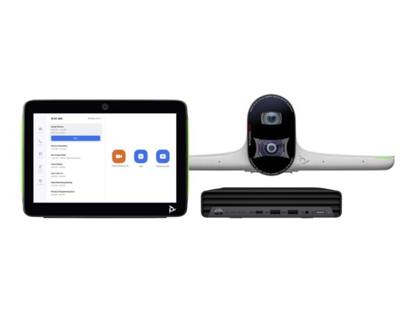 HP Poly Studio Large Room Bundle for Zoom Rooms Studio E70 Smart Camera and HP PC w/TC10 ABB