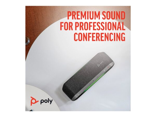 HP Poly Sync 40 Smart Speakerphone Bluetooth Wireless USB-A USB-C Microsoft Teams Certified Speakerphone Zoom cert.